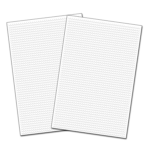 3600 Klebepunkte 5mm runde Punkte Aufkleber Inventur Kreise Markierung selbstklebend Sticker wetterfest (K018 Weiß) von Finest Folia