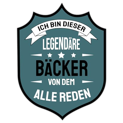 Finest Folia Berufssprüche Aufkleber Beruf lustiger Sticker Spruch Arbeit für Auto Laptop Handy Berufsspruch selbstklebend wetterfest R212 (Bäcker, Motiv 05) von Finest Folia