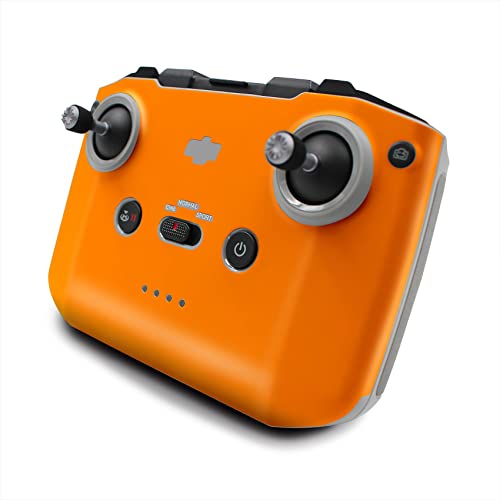 Finest Folia Schutzfolie kompatibel mit Controller für Drohne DJI Mini 2 Aufkleber Set passgenau wasserfest Skin Sticker Design Folie (Controller K161, Neon orange) von Finest Folia
