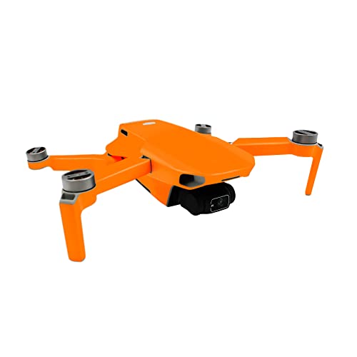Finest Folia Schutzfolie kompatibel mit Drohne DJI Mini 2 und Controller Aufkleber Set passgenau wasserfest Skin Sticker Design Folie (Vollverklebung K160, Neon Orange) von Finest Folia