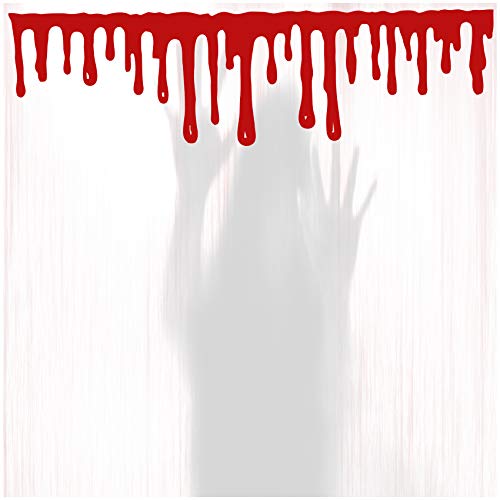 Halloween Aufkleber Dekoration Sticker Blutige Hände Füße Blut Blutspur Horror Grusel Folie für Kfz Auto Fenster Wintergarten Party Zubehör (KX051 Blut) von Finest Folia