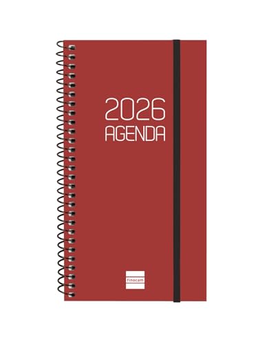Finocam - Kalender mit Notizblock DuoBand 2026, 1 Tag Seite, Januar 2026 - Dezember 2026 (12 Monate), Blau, Spanisch von Finocam