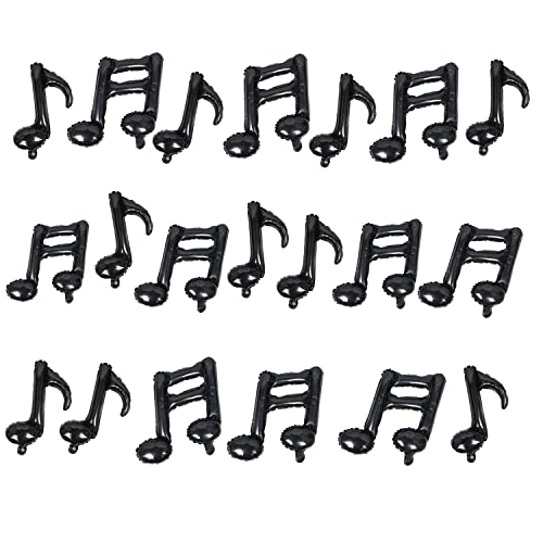 20 Stück Musiknoten Aluminiumfolie Luftballons Gitarre Schwarz Happy Birthday Musik Luftballons Banner Musik Party Dekorationen für Geburtstag Konzert Band Bar Bühne Musik Thema Party Zubehör 20 Stück Musiknoten Aluminiumfolie Luftballons Gitarre Schwarz Happy Birthday Musik Luftballons Banner Musik Party Dekorationen für Geburtstag Konzert Band Bar Bühne Musik Thema Party Zubehör von Finypa