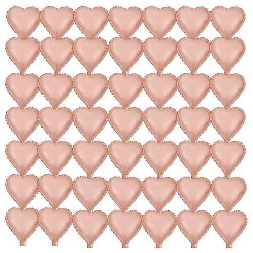 50 Stück Valentinstag Folienballons in Herzform, 25,4 cm Herz-Mylar-Luftballons, rotgoldene Luftballons, Herzballon für Hochzeit, Geburtstag, Verlobung, Valentinstag, Party-Dekoration 50 Stück Valentinstag Folienballons in Herzform, 25,4 cm Herz-Mylar-Luftballons, rotgoldene Luftballons, Herzballon für Hochzeit, Geburtstag, Verlobung, Valentinstag, Party-Dekoration von Finypa
