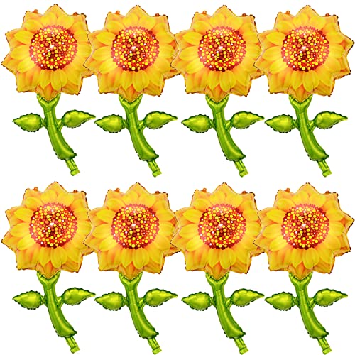 8 Stück Sonnenblumenballons Sonnenblume Aluminiumfolie Ballon Sonnenblume Form Mylar-Luftballons Girlande für Sommer Hawaii Luau Sommer Sonnenschein Geburtstag, Hochzeit Babyparty Party Dekorationen 8 Stück Sonnenblumenballons Sonnenblume Aluminiumfolie Ballon Sonnenblume Form Mylar-Luftballons Girlande für Sommer Hawaii Luau Sommer Sonnenschein Geburtstag, Hochzeit Babyparty Party Dekorationen von Finypa