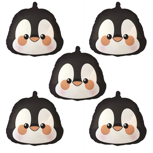 Finypa Pinguin-Luftballons, 5 Stück, Schwarz, Pinguinballon, Ballon, Winter, Geburtstag, Hochzeit, Babyparty, Damen, Mädchen, Unisex-Babys Finypa Pinguin-Luftballons, 5 Stück, Schwarz, Pinguinballon, Ballon, Winter, Geburtstag, Hochzeit, Babyparty, Damen, Mädchen, Unisex-Babys von Finypa
