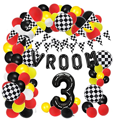 Rennauto Luftballons Bogen Girlande Kit 40 Zoll Rennstrecke Nummer 3 Ballon Schwarz Jungen 3. Geburtstag Rennauto Thema Party Dekor Supplies Kariert Racing Monster Truck Thema Party Dekorationen Rennauto Luftballons Bogen Girlande Kit 40 Zoll Rennstrecke Nummer 3 Ballon Schwarz Jungen 3. Geburtstag Rennauto Thema Party Dekor Supplies Kariert Racing Monster Truck Thema Party Dekorationen von Finypa