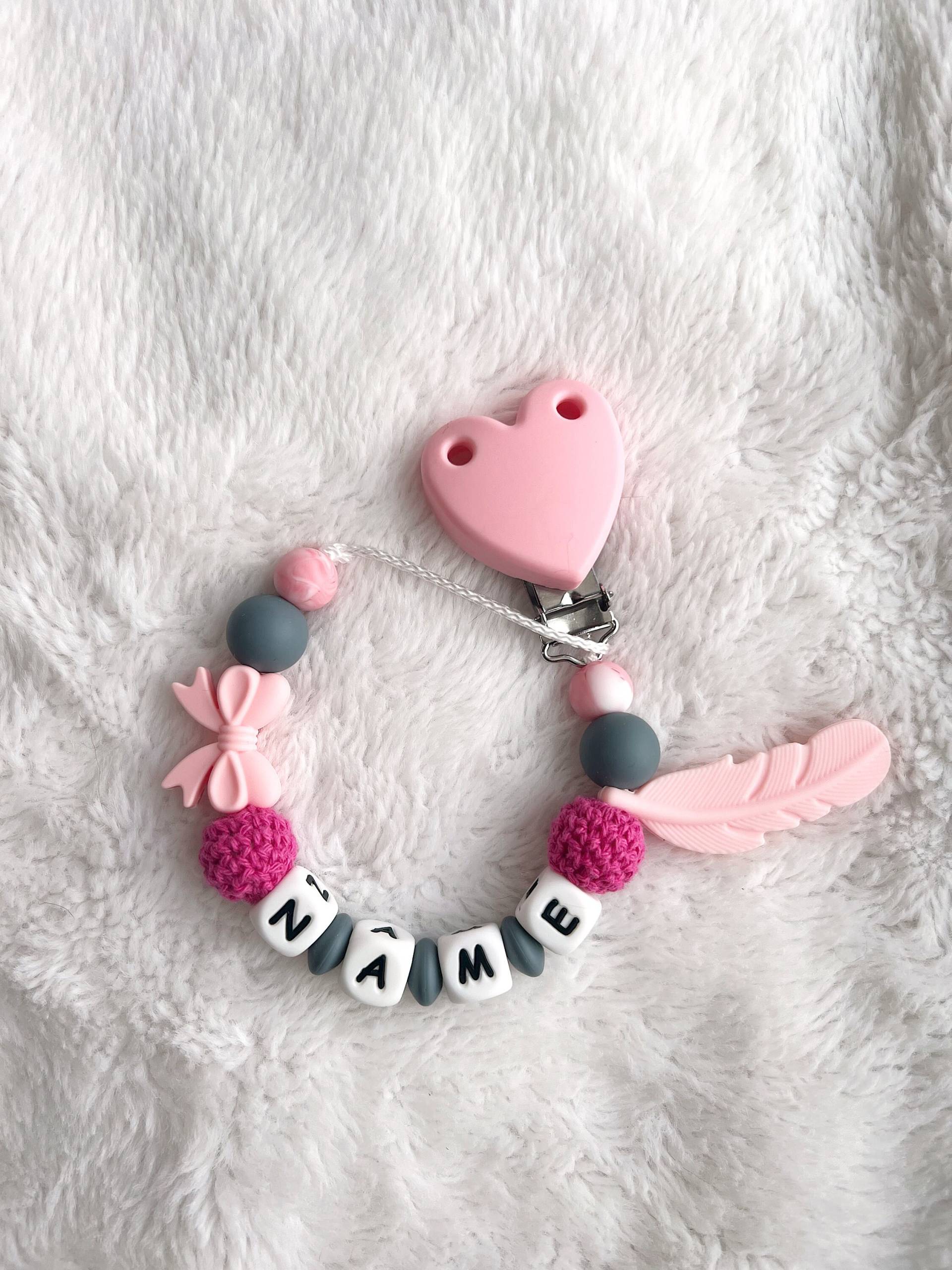 Personalisierte Schnullerkette - Isadora Personalisierte Schnullerkette - Isadora von Fiorellinoarticles