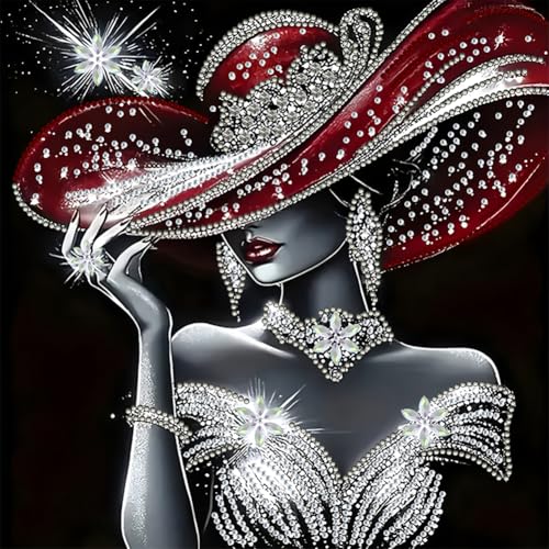 Fiorky 5D-Diamant-Malerei-Set zum Selbermachen, teilweise speziell geformter Bohrer, Mädchen-Dekoration, 30 x 30 cm von Fiorky