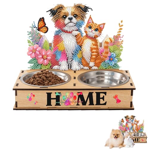 Fiorky 5d Diy Diamond Art Malerei Kits for Erwachsene und Kinder, Diamantmalerei Wasserfuttermittel mit Holzständer Diams Diamant Malerei Schüssel Kits Haustier Feeder Making Kit Fiorky 5d Diy Diamond Art Malerei Kits for Erwachsene und Kinder, Diamantmalerei Wasserfuttermittel mit Holzständer Diams Diamant Malerei Schüssel Kits Haustier Feeder Making Kit von Fiorky