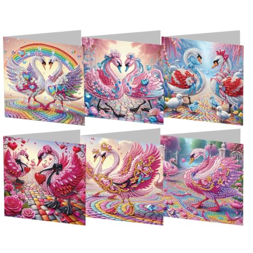 Fiorky 6pcs Diamond Art Cards DIY Crystal Painting Art Begrüßungskarten Kits Diamond Malerei Werkzeuge, handgefertigt 5d DIY Arts Greetings Geburtstagskarten Kits Arts Crafts for Geburtstagssegen Fiorky 6pcs Diamond Art Cards DIY Crystal Painting Art Begrüßungskarten Kits Diamond Malerei Werkzeuge, handgefertigt 5d DIY Arts Greetings Geburtstagskarten Kits Arts Crafts for Geburtstagssegen von Fiorky