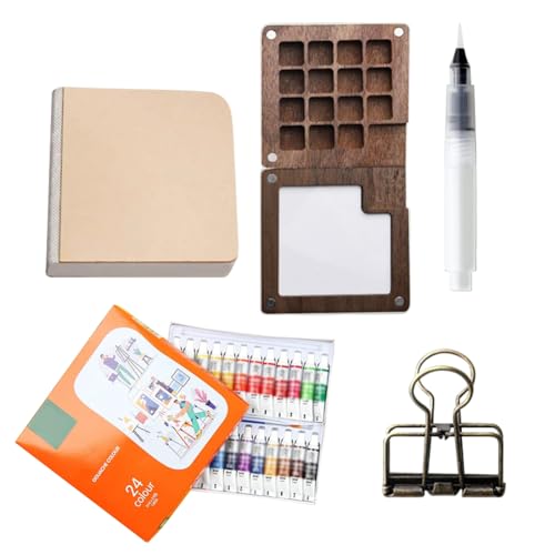 Fiorky Aquarell-Reiseset, Reise, Taschen-Künstler-Aquarell-Set, Mini-Aquarell-Paletten-Set, tragbar for Studenten, Tablett for Erwachsene, Anfänger und Künstler Fiorky Aquarell-Reiseset, Reise, Taschen-Künstler-Aquarell-Set, Mini-Aquarell-Paletten-Set, tragbar for Studenten, Tablett for Erwachsene, Anfänger und Künstler von Fiorky
