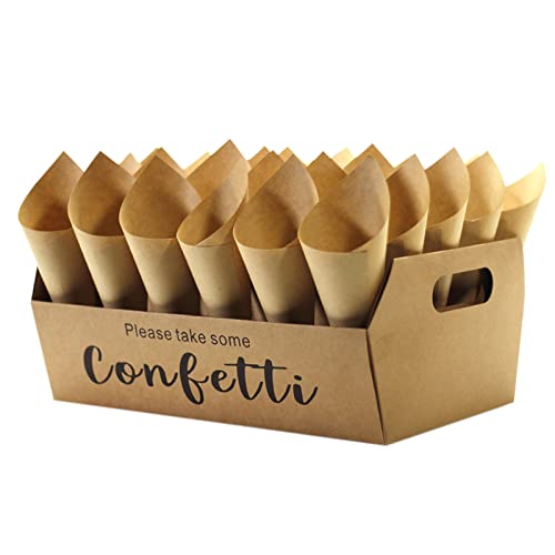 Fiorky Konfetti-Kegelhalter-Box – Konfetti für Geschenkbox, DIY-Hochzeitsdekorationszubehör von Fiorky