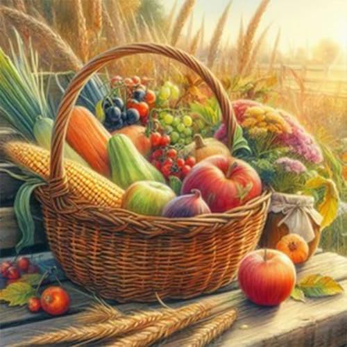 Fiorky Kreuzstich, geprägt, Vollstickerei-Kits, DIY, 11-fädiges Baumwollgarn, bedruckt, DIY-Nadelspitzen-Kits, Basteln, Vollstickerei, Öko-Baumwollfaden, bedruckter Obstkorb, Kreuzstich-Set, Kunst Fiorky Kreuzstich, geprägt, Vollstickerei-Kits, DIY, 11-fädiges Baumwollgarn, bedruckt, DIY-Nadelspitzen-Kits, Basteln, Vollstickerei, Öko-Baumwollfaden, bedruckter Obstkorb, Kreuzstich-Set, Kunst von Fiorky