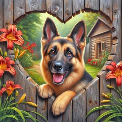Fiorky Personalized Diamond Painting, 5d Full Round Drill Diamond Malerei Hunde Kit Kunsthandwerk, DIY Full Drill Geschenke for Wohnkultur 30x30 cm Fiorky Personalized Diamond Painting, 5d Full Round Drill Diamond Malerei Hunde Kit Kunsthandwerk, DIY Full Drill Geschenke for Wohnkultur 30x30 cm von Fiorky