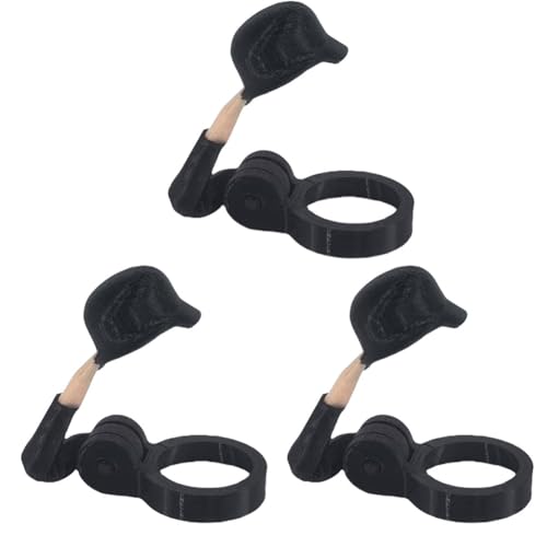 Fiorky Soldier Salute Bierflaschenhelm einzigartiger amerikanischer Soldaten-Helm und Salute-Pose wiederverwendbar dekorativ staubdicht dekorative for Handwerk (3pcs Schwarz 1) von Fiorky