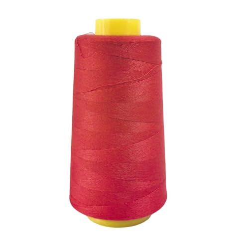 Nähgarn, Polyester, Nähmaschinengarn für Kleidung, Stricken, 2744 m, Rot Nähgarn, Polyester, Nähmaschinengarn für Kleidung, Stricken, 2744 m, Rot von Fiozroor