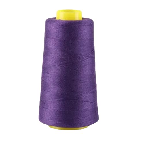 Nähgarn, Polyester, Nähmaschinengarn für Kleidung, Stricken, 2744 m, Violett von Fiozroor