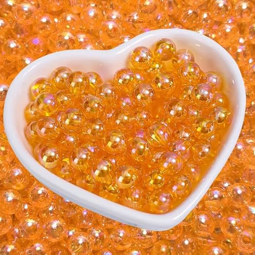 Runde Acrylperlen, AB-Perlen, 6 mm, lose Blasen, Abstandshalter, Bastelperlen für Schmuckherstellung, 500 Stück Runde Acrylperlen, AB-Perlen, 6 mm, lose Blasen, Abstandshalter, Bastelperlen für Schmuckherstellung, 500 Stück von Fiozroor