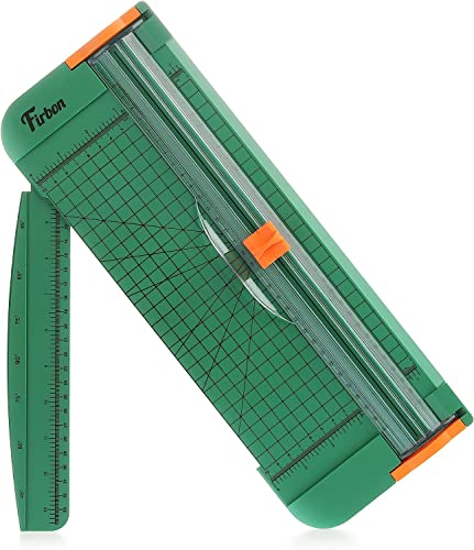 Firbon A4 Papierschneider 12 Zoll Titan Gerader Schneidemaschine Grün mit Automatischem Sicherheitsschutz und Seitenlineal Austauschbare Klinge für Coupon, Bastelpapier, Etikett und Foto Firbon A4 Papierschneider 12 Zoll Titan Gerader Schneidemaschine Grün mit Automatischem Sicherheitsschutz und Seitenlineal Austauschbare Klinge für Coupon, Bastelpapier, Etikett und Foto von Firbon