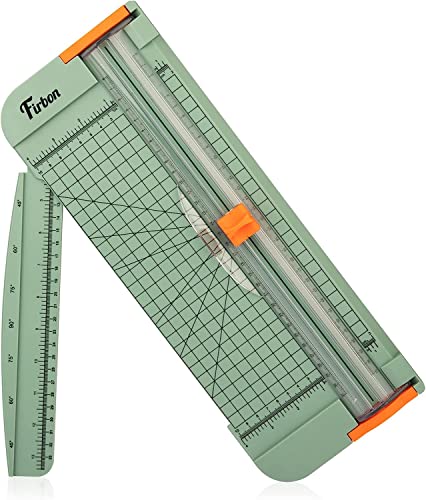 Firbon A4 Papierschneider 12 Zoll Titan Gerader Schneidemaschine Morandi mit Automatischem Sicherheitsschutz und Seitenlineal Austauschbare Klinge für Coupon, Bastelpapier, Etikett und Foto Firbon A4 Papierschneider 12 Zoll Titan Gerader Schneidemaschine Morandi mit Automatischem Sicherheitsschutz und Seitenlineal Austauschbare Klinge für Coupon, Bastelpapier, Etikett und Foto von Firbon