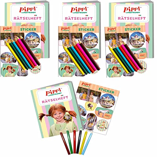 4x Pippi Langstrumpf Mitgebselset Rätselheft + Sticker + Buntstifte // Kindergeburtstag * Pippi Langstrumpf * Mitgebsel // Pippi Langstrumpf Party Mitgebsel // DH-Konzept 4x Pippi Langstrumpf Mitgebselset Rätselheft + Sticker + Buntstifte // Kindergeburtstag * Pippi Langstrumpf * Mitgebsel // Pippi Langstrumpf Party Mitgebsel // DH-Konzept von Firlefantastisch Der Partyshop