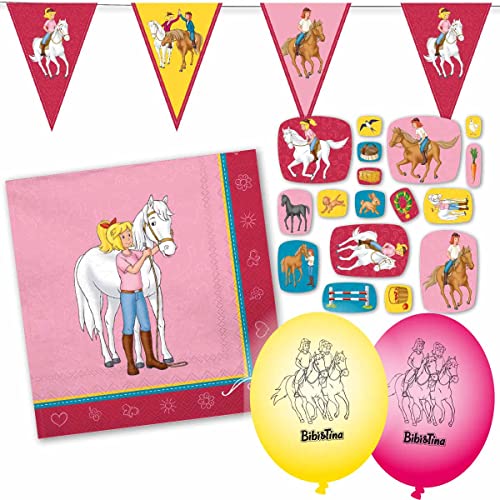 Dekoset Bibi und Tina Party // Dekoration Bibi und Tina Kindergeburtstag mit Servietten, Wimpelkette, Konfetti und Ballons // Partyzubehör Bibi und Tina Dekoset Bibi und Tina Party // Dekoration Bibi und Tina Kindergeburtstag mit Servietten, Wimpelkette, Konfetti und Ballons // Partyzubehör Bibi und Tina von Firlefantastisch Der Partyshop