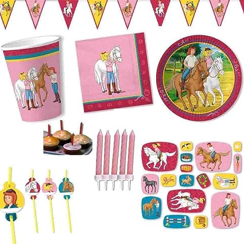 Firlefantastisch Bibi und Tina Party-Set für 10 Kinder // Bibi und Tina Geburtstagsdeko für 10 Kinder mit Teller + Becher + Servietten + Trinkhalme + Konfetti Firlefantastisch Bibi und Tina Party-Set für 10 Kinder // Bibi und Tina Geburtstagsdeko für 10 Kinder mit Teller + Becher + Servietten + Trinkhalme + Konfetti von Firlefantastisch Der Partyshop