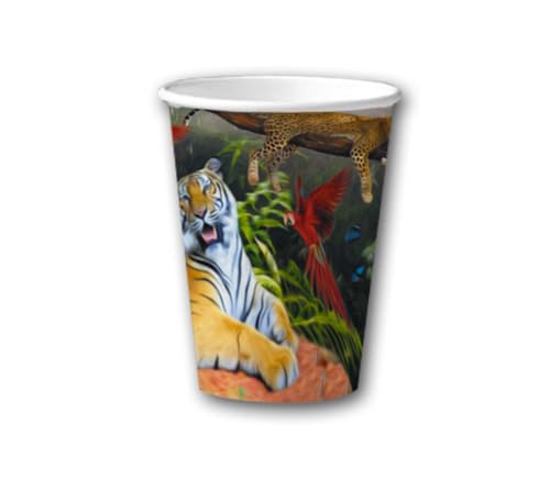 Firlefantastisch Der Partyshop Dschungel-Becher 8 Stück // Kindergeburtstag Dschungel Dekoration Firlefantastisch Der Partyshop Dschungel-Becher 8 Stück // Kindergeburtstag Dschungel Dekoration von Firlefantastisch Der Partyshop