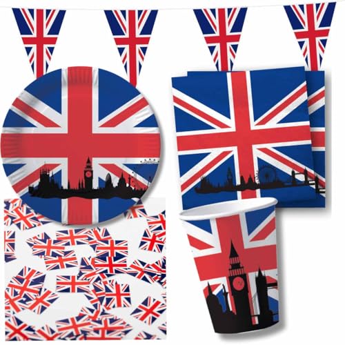 Partyset * England * // England Partyzubehör // England Partydekoration // Großbritannien Partyset - DH-Konzept von Firlefantastisch Der Partyshop