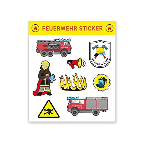 Feuerwehr Sticker Bogen Feuerwehr Sticker Bogen von Firlefantastisch