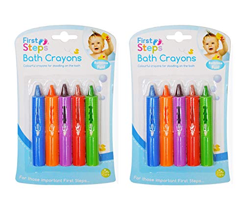 First Steps: Badewannenstifte für Babys, 10 Stück, für Spaß im Bad – ungiftiges Badespielzeug von First Steps