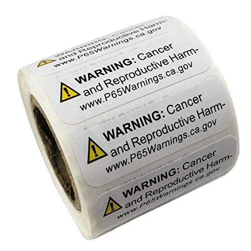 FirstZi Kalifornien Prop 65 Warnetiketten CA P65 Aufkleber, Papierschild, kurze Form, Sicherheitswarnschild, Aufkleber, 1,3 x 3,8 cm, 500 Aufkleber pro Rolle FirstZi Kalifornien Prop 65 Warnetiketten CA P65 Aufkleber, Papierschild, kurze Form, Sicherheitswarnschild, Aufkleber, 1,3 x 3,8 cm, 500 Aufkleber pro Rolle von FirstZi