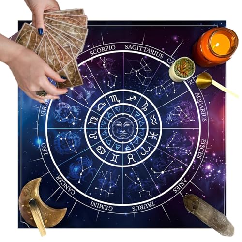 Firulab Altar Tarot Tuch,Lese-Wahrsagetuch für Tarotkarte - Schmetterling Tarotkarte Lesealtartuch Altartuch Tarottuch für Anfänger Tarotkartenliebhaber von Firulab