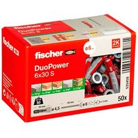 fischer DuoPower 6x30 S 2K 535459 Dübel mit Schrauben Ø 6 mm x 30 mm, 50 Stück fischer DuoPower 6x30 S 2K 535459 Dübel mit Schrauben Ø 6 mm x 30 mm, 50 Stück von Fischer