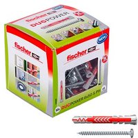 fischer DuoPower 6x50 S PH 2K 538260 Dübel mit Schrauben Ø 6 mm x 50 mm, 50 Stück fischer DuoPower 6x50 S PH 2K 538260 Dübel mit Schrauben Ø 6 mm x 50 mm, 50 Stück von Fischer