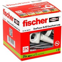 fischer EasyHook Loop - DuoPower 8x40 2K 564173 Dübel mit Schrauben, 25 Stück fischer EasyHook Loop - DuoPower 8x40 2K 564173 Dübel mit Schrauben, 25 Stück von Fischer