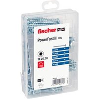 fischer Holzbauschrauben Meisterbox - PowerFast II PH VG TX 562275 4,5/5/6 mm x 40/50/60/70 mm, 110 St. fischer Holzbauschrauben Meisterbox - PowerFast II PH VG TX 562275 4,5/5/6 mm x 40/50/60/70 mm, 110 St. von Fischer