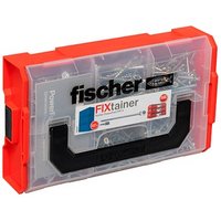 fischer Holzbauschrauben-Sortiment FixTainer PowerFast II TX TG 562272 4/4,5/5 mm x 35/40/45/50/60/70 mm, 527 St. von Fischer