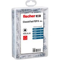 fischer Holzbauschrauben-Sortiment Profi-Box-ClassicFast SK TG TX 562280 4/4,5/5/6 mm x 40/50/60/70/80 mm, 110 St. von Fischer