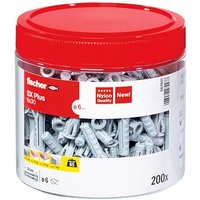 fischer SX Plus 6x30 567921 Spreizdübel Ø 6 mm x 30 mm, 200 Stück von Fischer