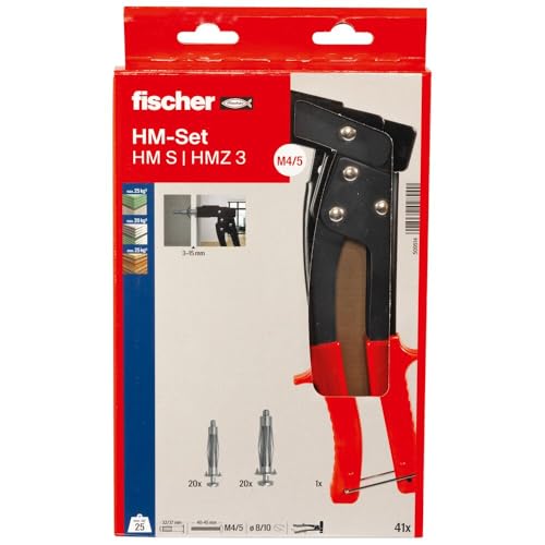 fischer - Set bestehend aus Einer Zange und 40 Metalldübeln für Hohlkörper HM fischer - Set bestehend aus Einer Zange und 40 Metalldübeln für Hohlkörper HM von fischer