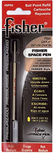 Fisher Space Pen SPR2 Kugelschreiber Gasdruck-Großraumminen M, rot von Fisher Space Pen