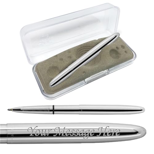 Kugelschreiber aus Chrom, mit Gravur, personalisierbar von Fisher space Pen Engraved by Europens