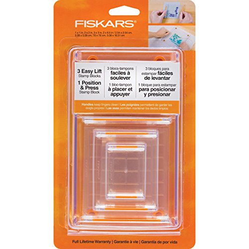 Fiskars 106150-1001 Stempelblock-Set, transparent, 4-teilig, Weiß Fiskars 106150-1001 Stempelblock-Set, transparent, 4-teilig, Weiß von Fiskars