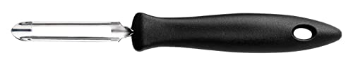 Fiskars Beweglicher Schäler, Gesamtlänge: 18 cm, Essential, Edelstahl / PP-Kunststoff, Schwarz, 1065586 von Fiskars