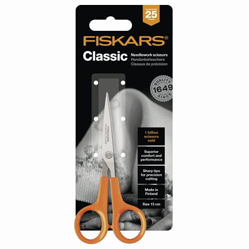 Fiskars Classic – Naht Micro-Tip 13 cm Edelstahl Schere von UPTOHIGH