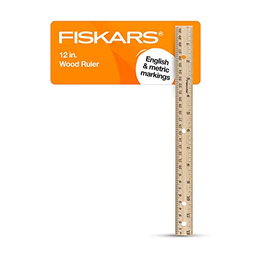 Fiskars Holzlineal – 30,5 cm Lineal mit gerader Kante für Kinder – Schulbedarf für Schüler Fiskars Holzlineal – 30,5 cm Lineal mit gerader Kante für Kinder – Schulbedarf für Schüler von Fiskars