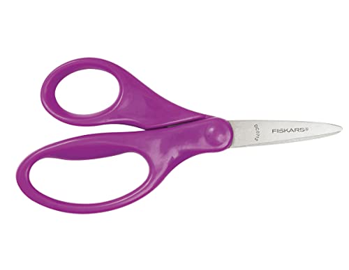 Fiskars Kinderschere, Ab 8 Jahren, Länge 18 cm, Für Rechts- und Linkshänder, Rostfreie Stahl-Klinge/Kunststoff-Griffe, Lila, 1027420 Fiskars Kinderschere, Ab 8 Jahren, Länge 18 cm, Für Rechts- und Linkshänder, Rostfreie Stahl-Klinge/Kunststoff-Griffe, Lila, 1027420 von Fiskars
