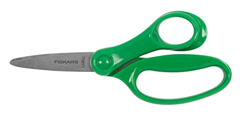 Fiskars Kinderschere, Schere für große Kinder im Alter von 8 - 11 Jahren, Rechtshändig, Länge: 15 cm, Grün, 1067848 von Fiskars